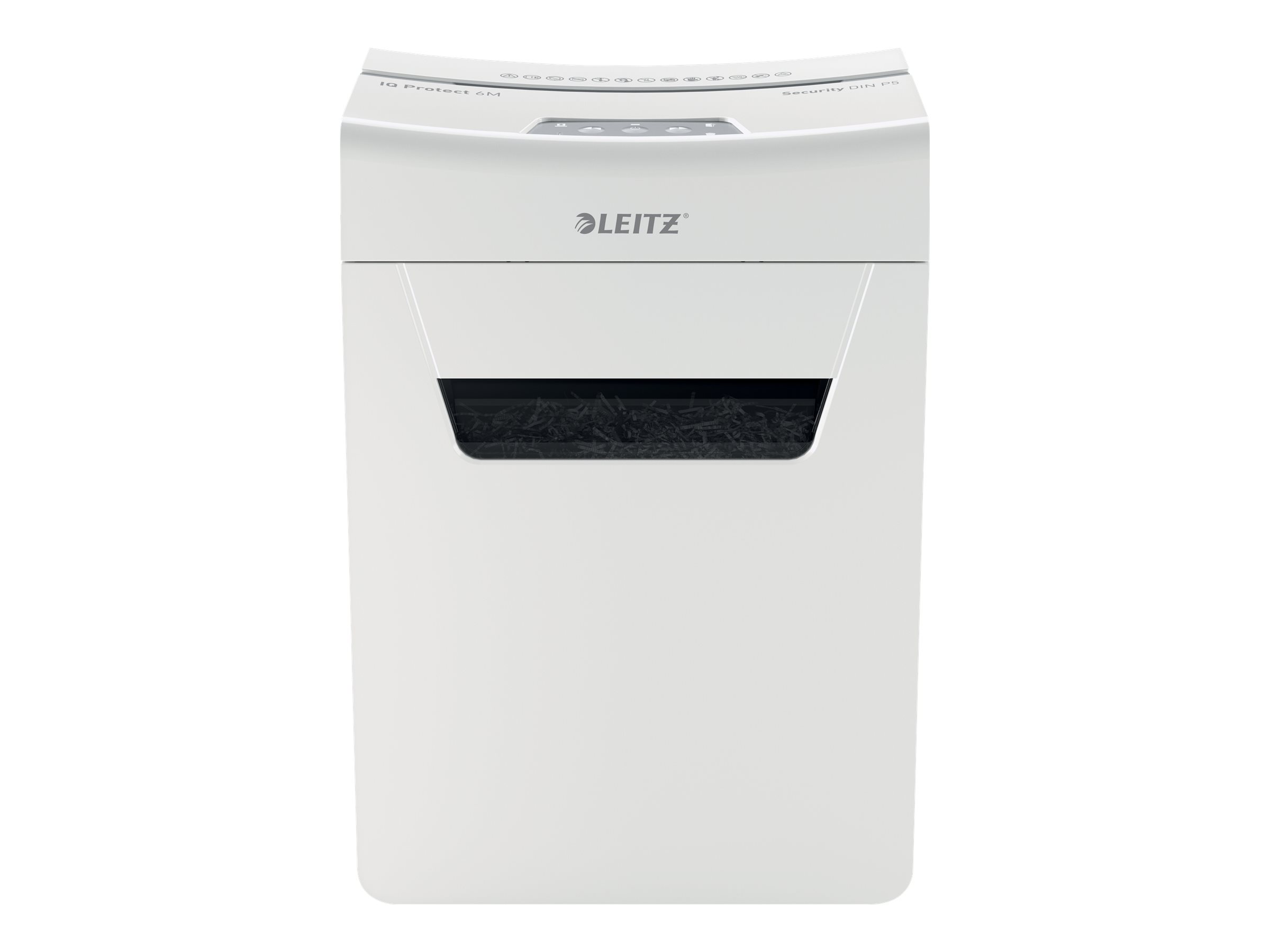 Esselte Leitz IQ 6M Protect Premium Partikelschnitt P-5 bis 6 Blatt weiß