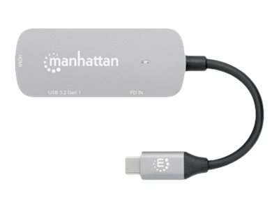 Manhattan USB-C Docking-Konverter 3-in-1, HDMI, 100W PD