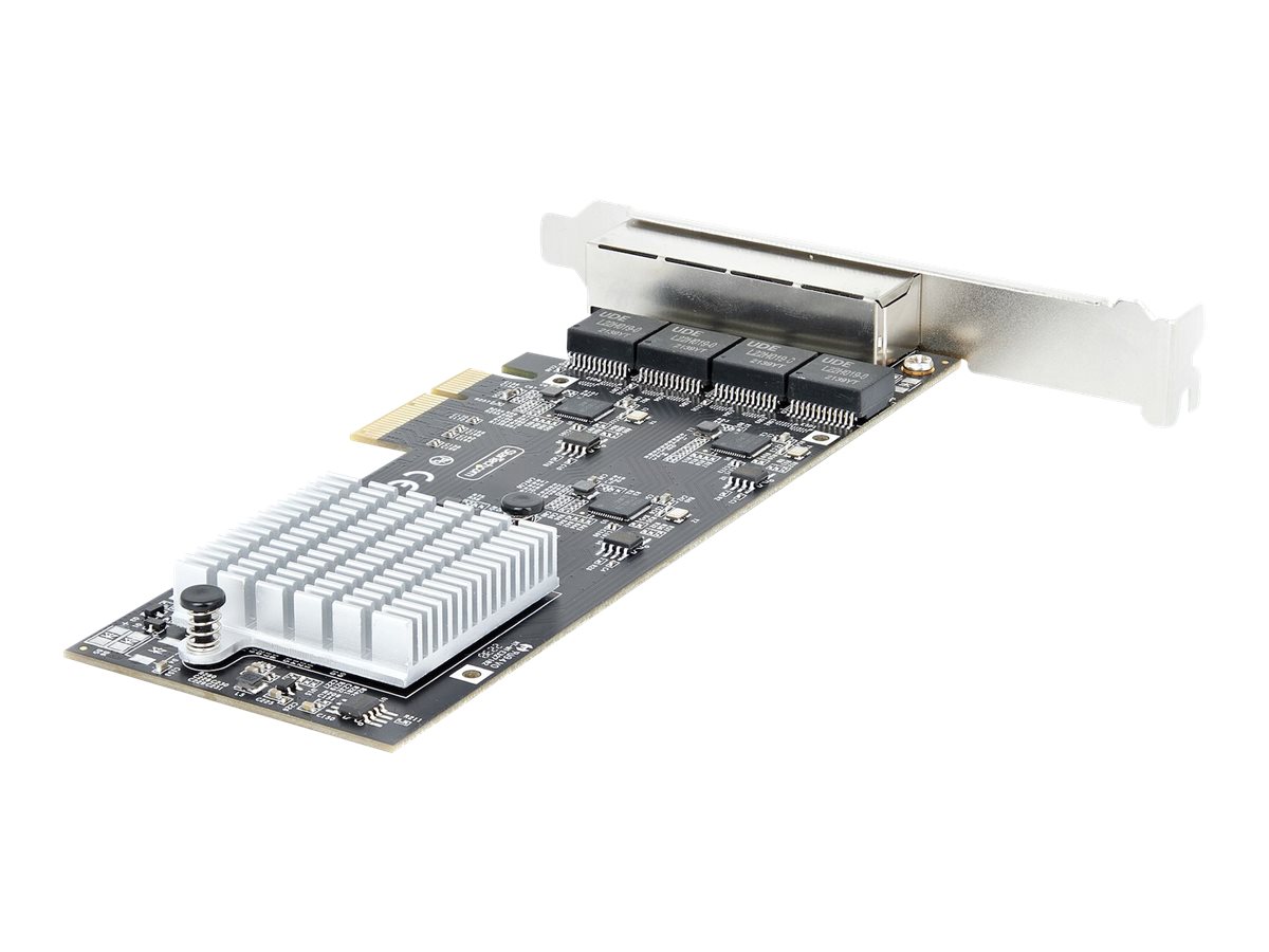 STARTECHCOM 4Port 25 Gbit PCIe Netzwerkkarte Intel I225V DualPort Computer LAN Karte MultiGigabit NIC 25G PCI Express Server