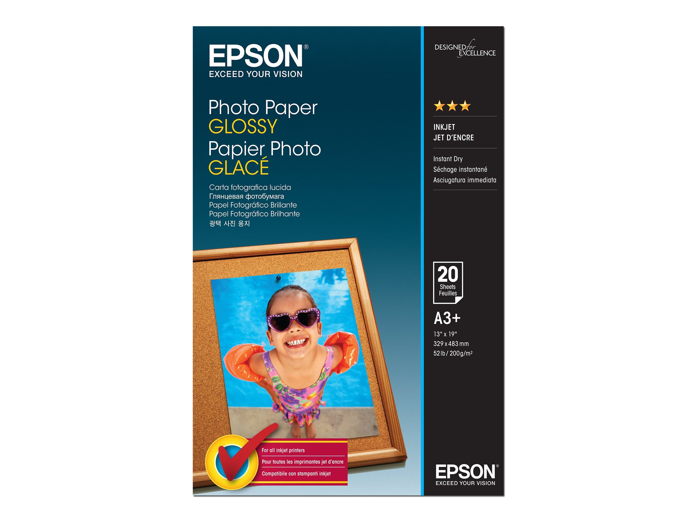 EPSON Fotopapier S042535 DIN A3 glaenzend 200 gqm 20 Blatt