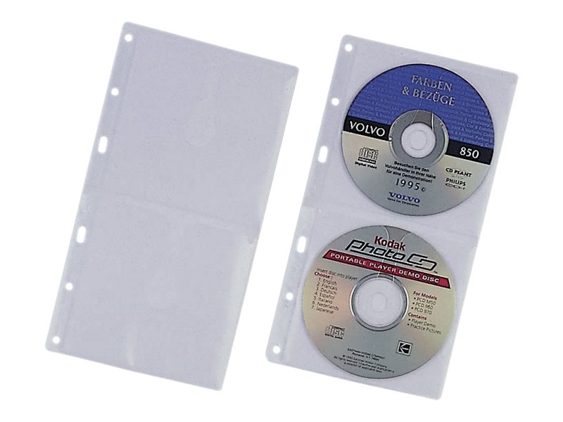 Durable CD Wallets 2er CD/DVD durchsichtig
