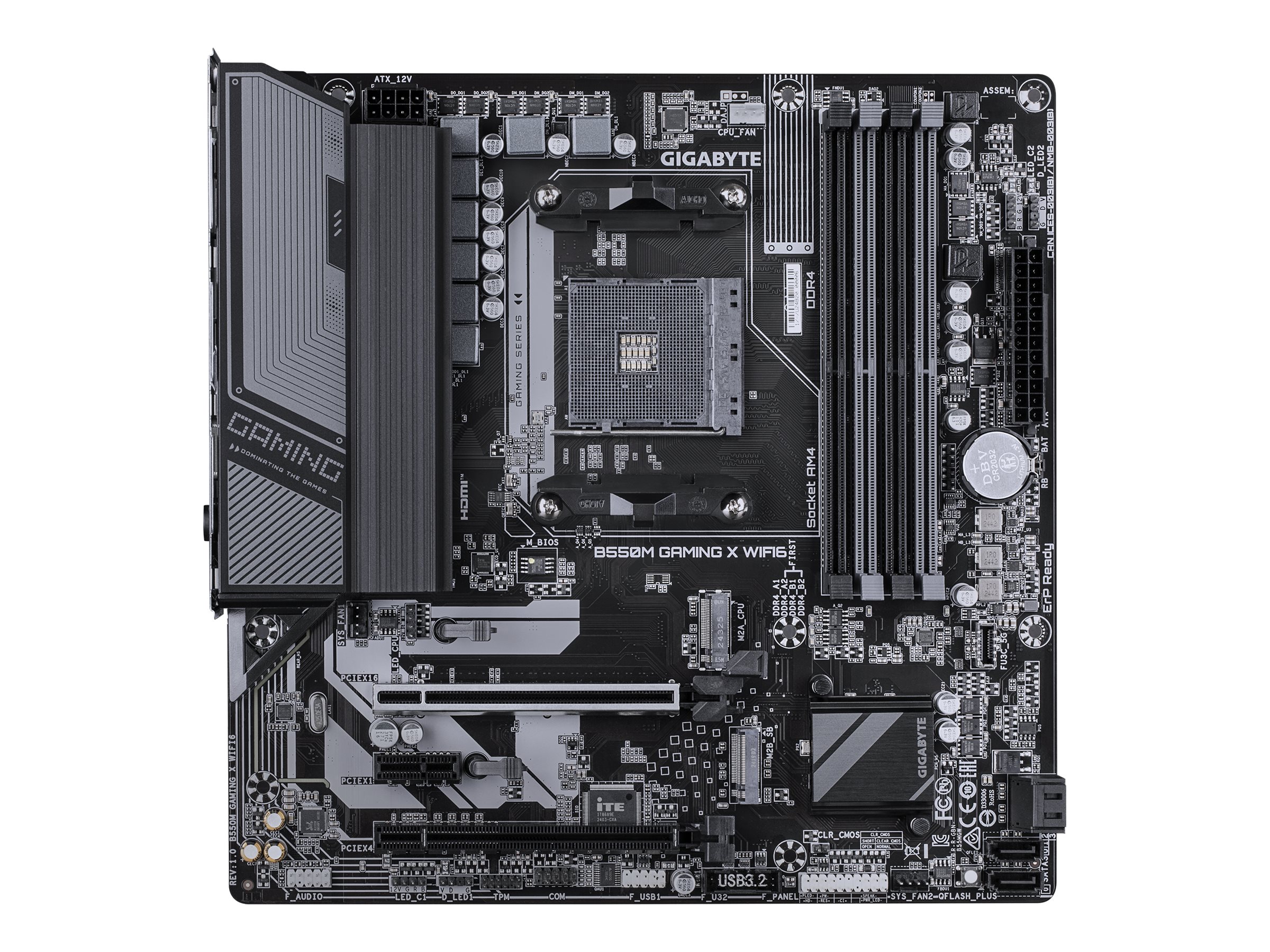 Gigabyte B550M GAMING X WIFI6 micro‑ATX Wi‑Fi 6 Bluetooth