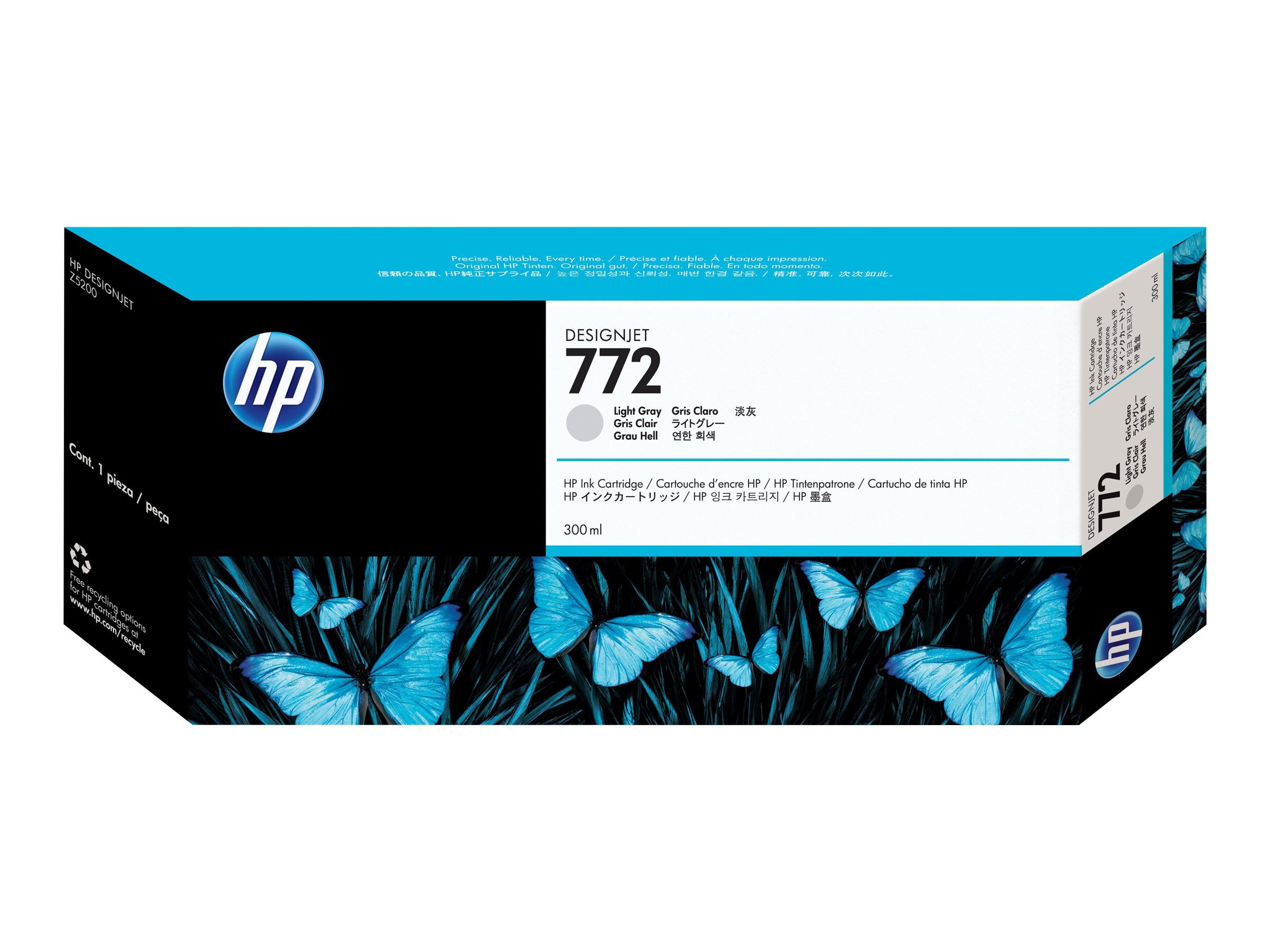 HP 772 DesignJet Tintenpatrone Hellgrau 300ml