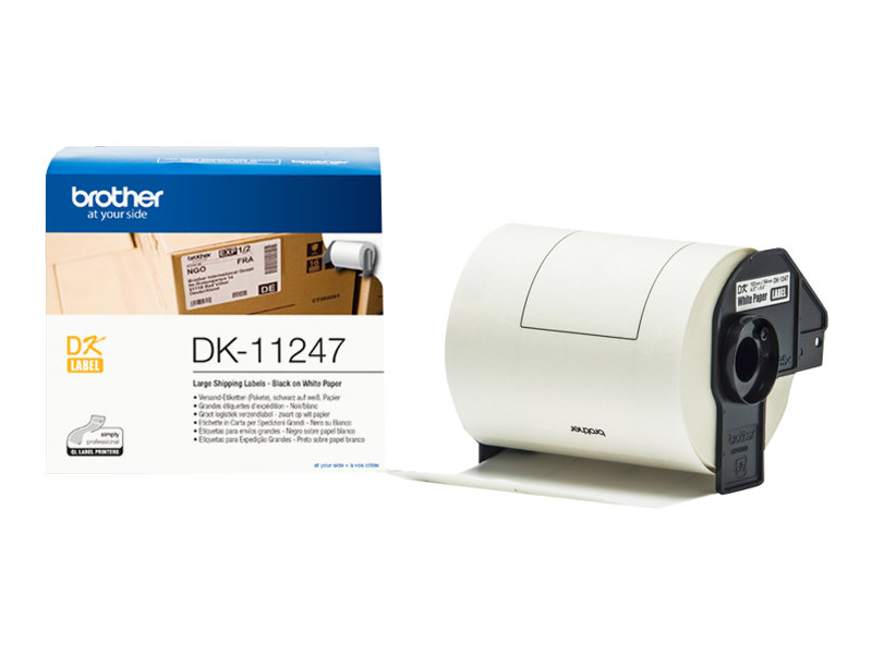 Brother DK-11247 Etiketten 103x164mm Schwarz auf Weiß