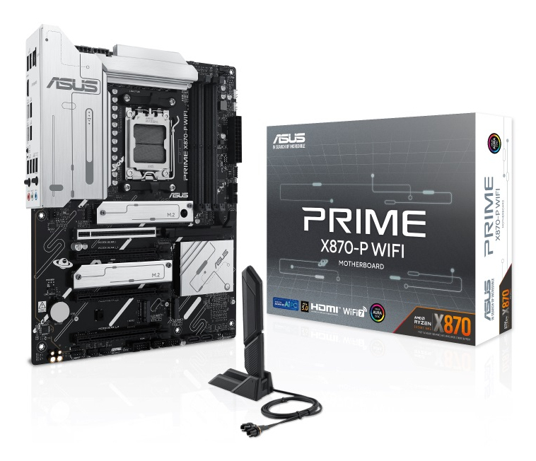 ASUS PRIME X870-P WIFI Socket AM5 AMD X870 Chipsatz Wi-Fi 7