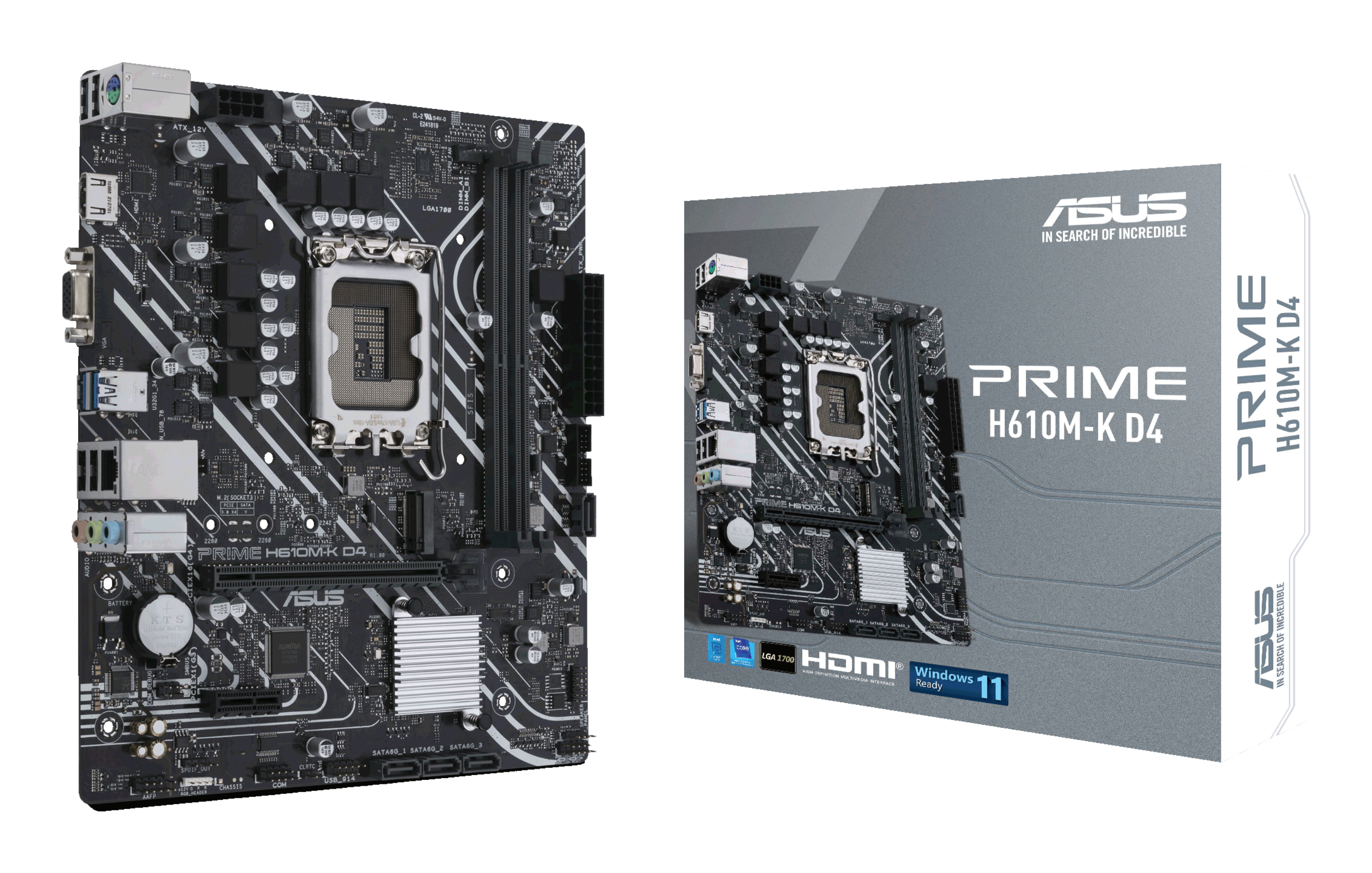 ASUS PRIME H610M-K D4 Motherboard
