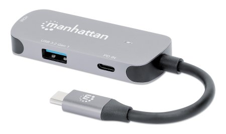 Manhattan USB-C Docking-Konverter 3-in-1, HDMI, 100W PD