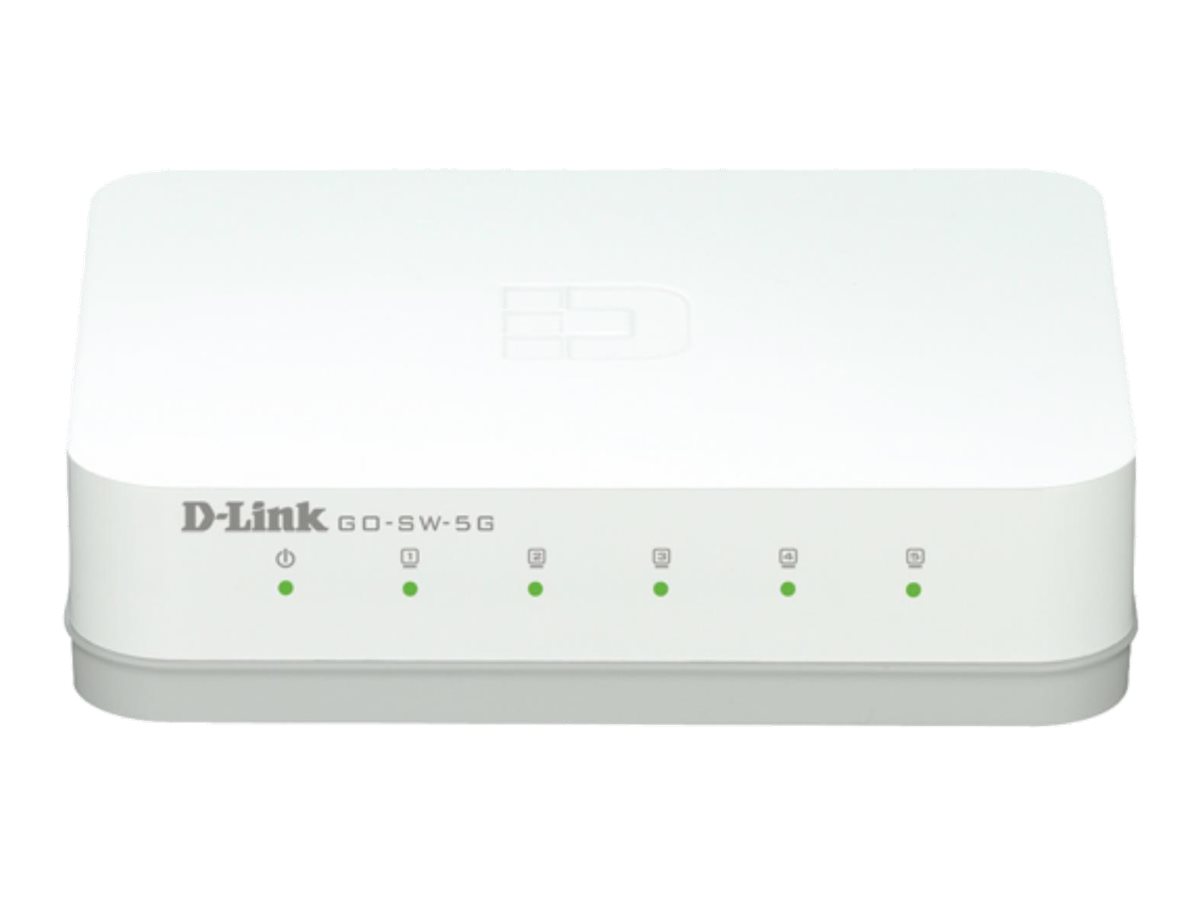 DLINK GOSW5G 5Port Gigabit Easy Desktop Switch für bis zu 5 Ethernet Geräte Plug Play AutoMDIMDX