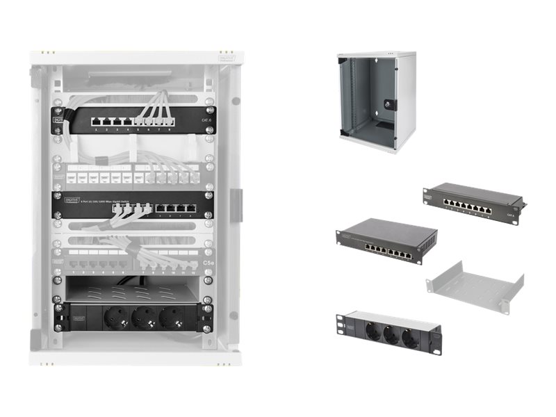 DIGITUS NetzwerkSet 254 mm 10 9HE, 312x300mm BxT
