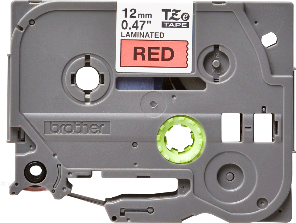 Brother TZe-431 12mm Schwarz auf Rot