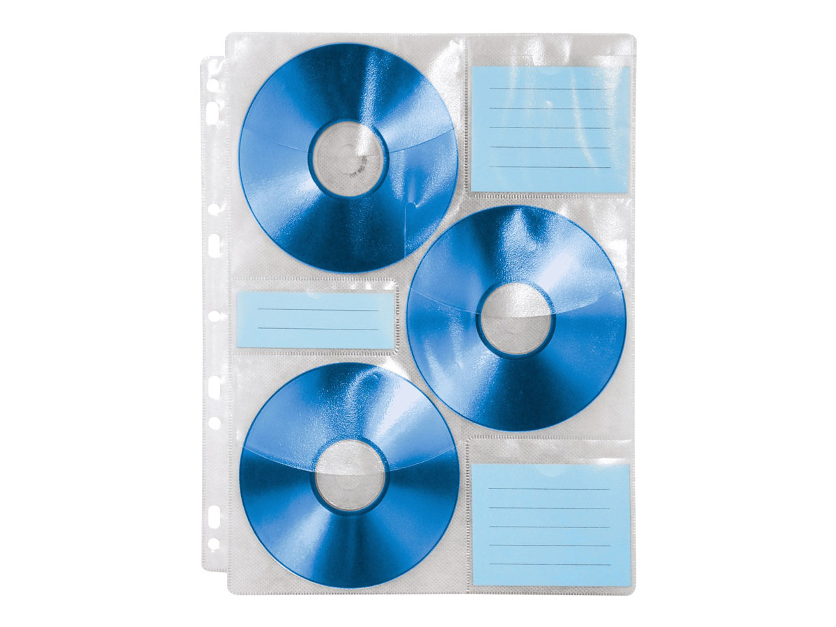 Hama CD-ROM Index Sleeves 6 Transparent White
