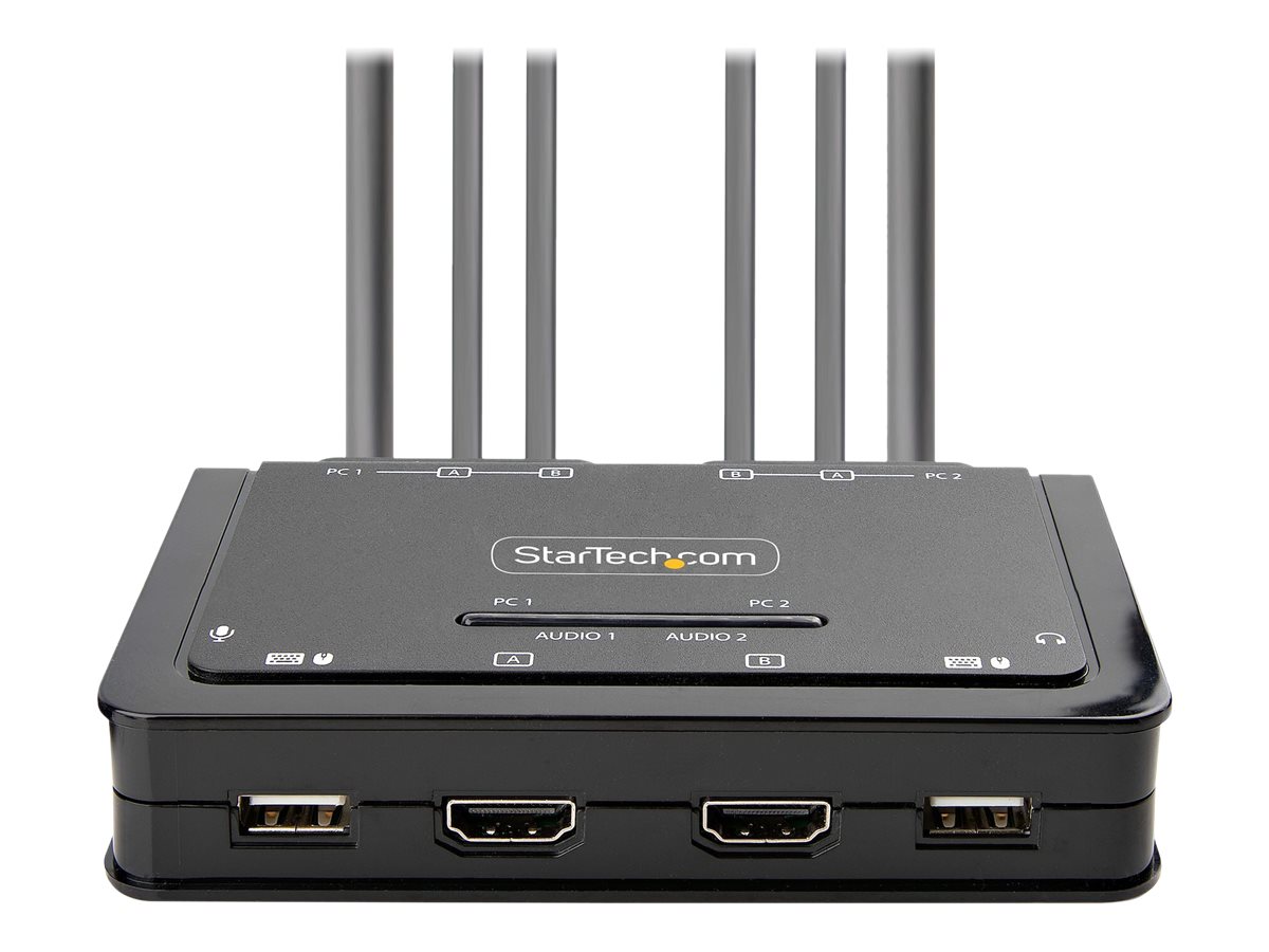 StarTech.com 2-Port Dual Monitor HDMI KVM Switch 4K 60Hz