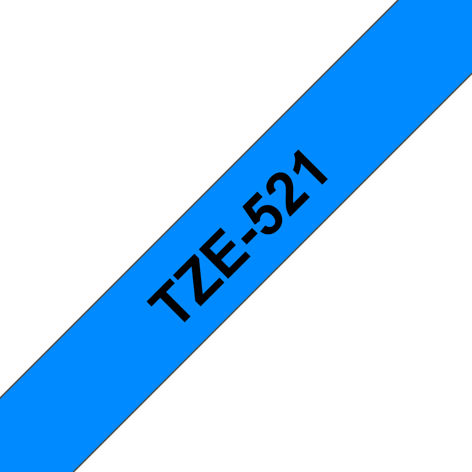 Brother TZe-521 schwarz auf blau 9 mm