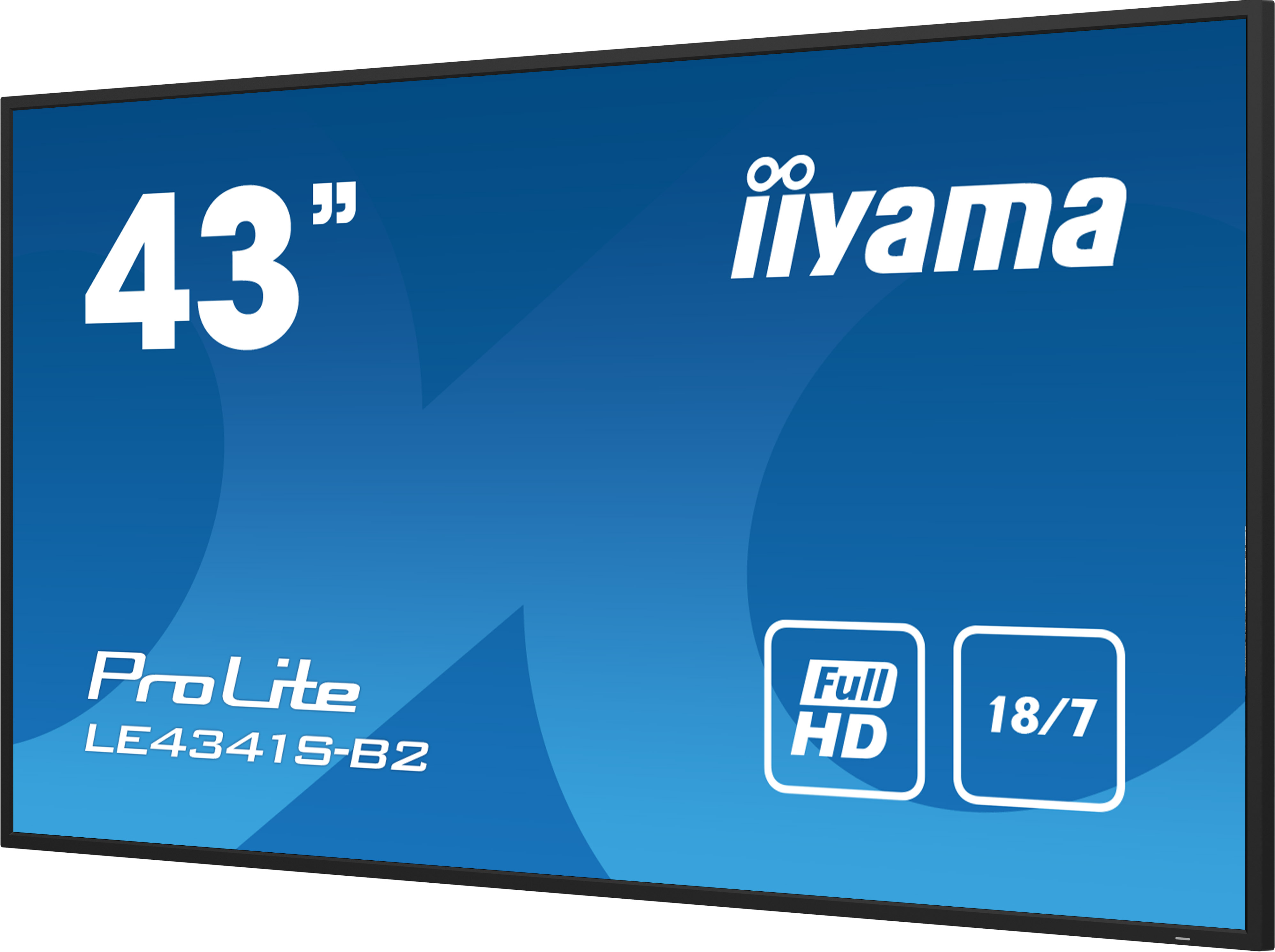 IIYAMA LE4341SB2 10922cm 43Zoll 1920x1080 IPS panel 1perc Haze 8ms Landscape mode Speakers 2x 10W VGA 3x HDMI 350cdm Media Play