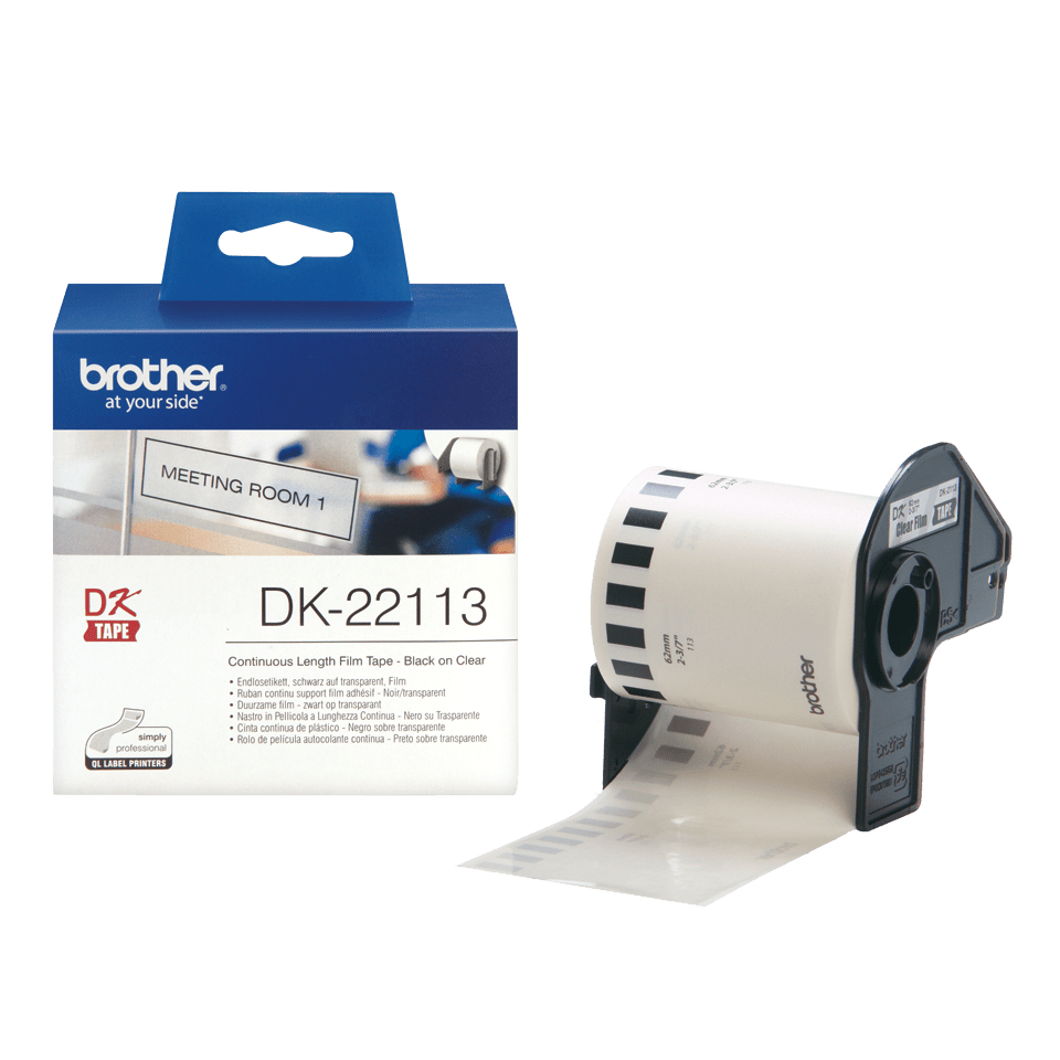 Brother DK-22113 Etikettenfolie Klar 62mm x 15,2m