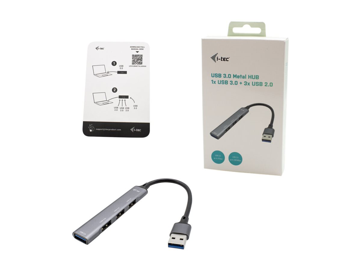 i-tec USB 3.0 Metal Hub 4-fach