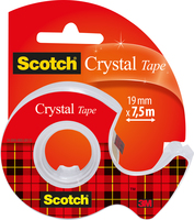 3M Scotch Klebefilmabroller Crystal Tape Rot
