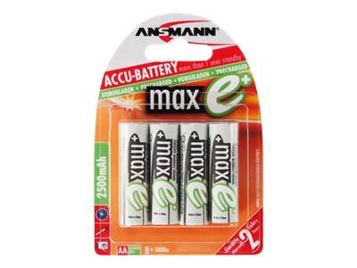 Ansmann Batterie 4 x AA 2500 mAh NiMH