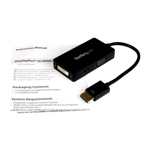 StarTech DisplayPort auf HDMI DVI VGA Adapter 3-in1