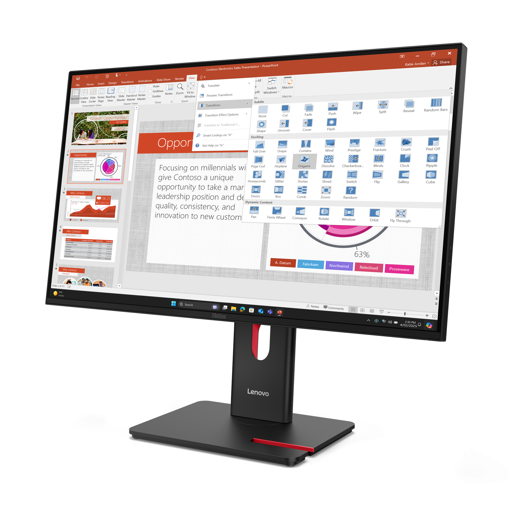 Lenovo ThinkVision T27-40 27 Zoll FHD