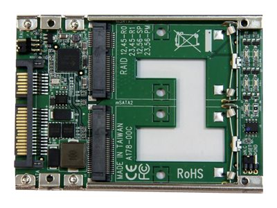 StarTech.com Dual mSATA SSD 2,5 Zoll SATA Raid Adapter