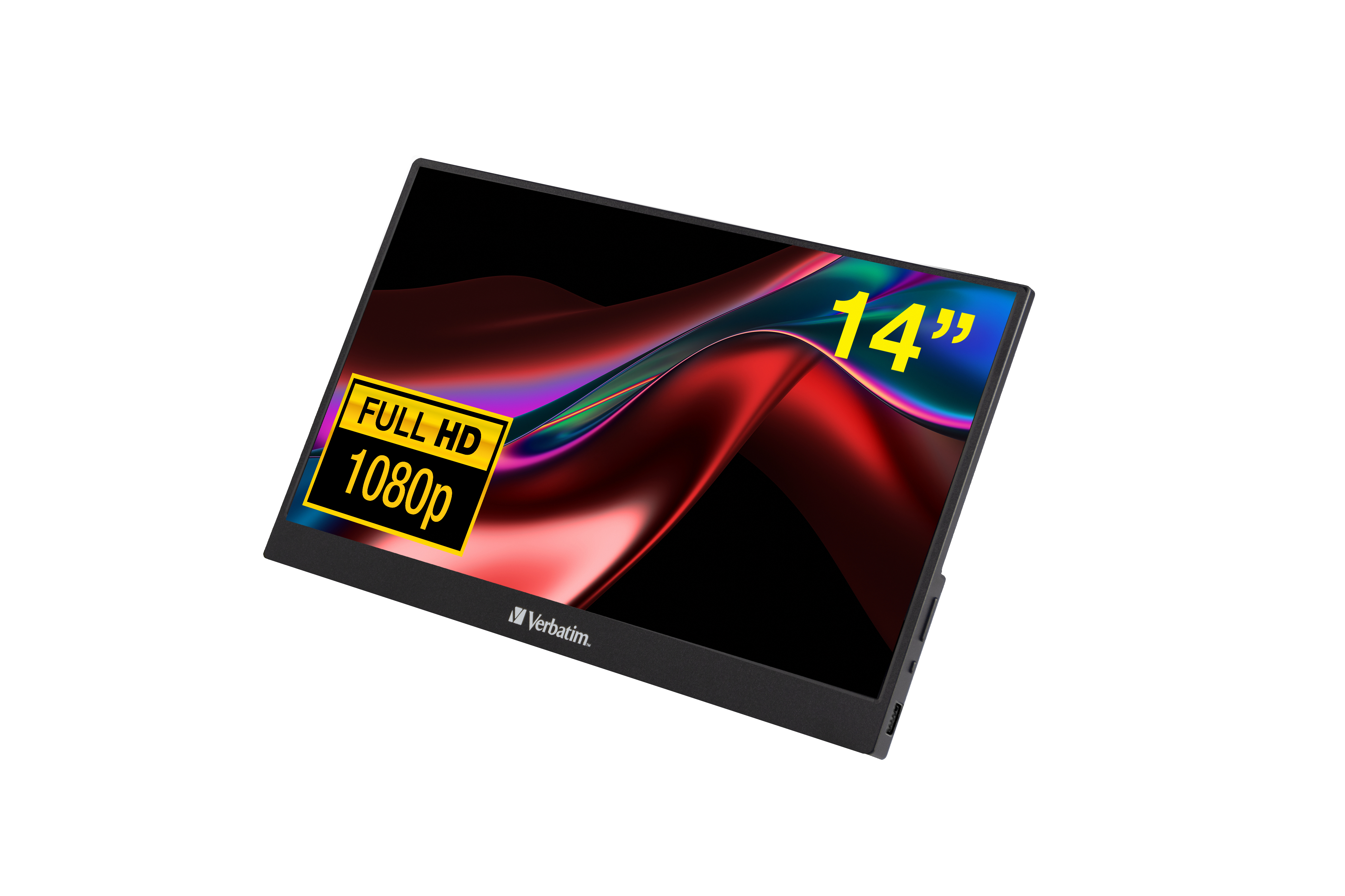Verbatim PM-14 Tragbarer LED-Monitor 14 Zoll Full HD