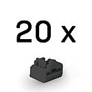 Lindy LAN‑Portblocker Schwarz 20 Stück