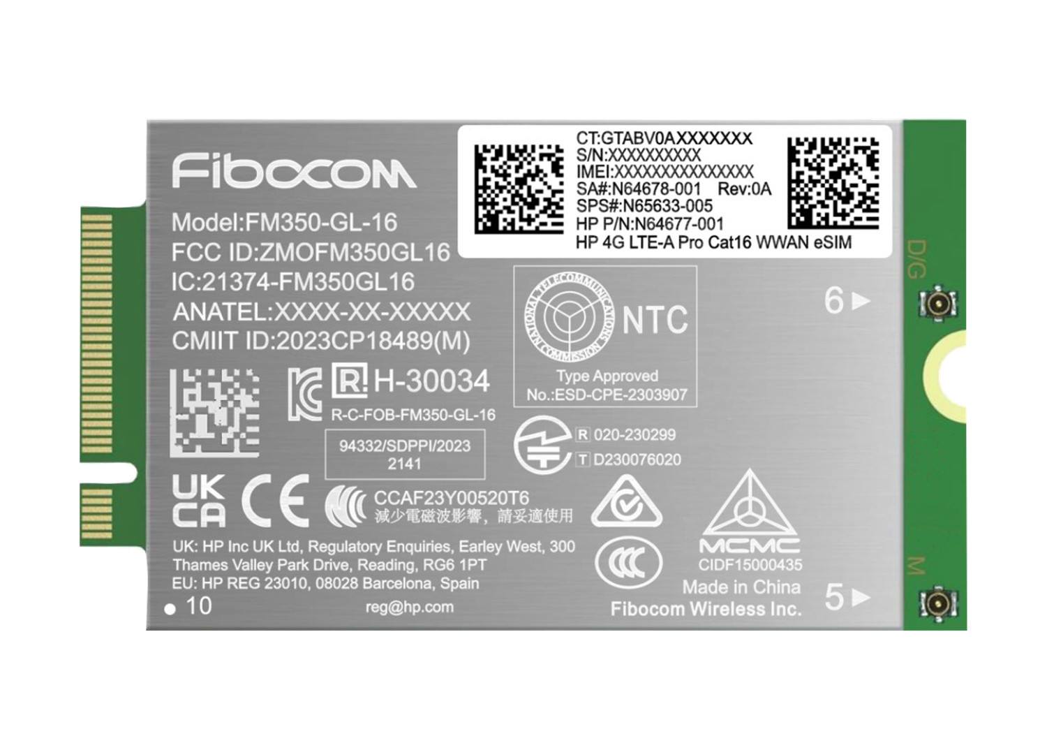 HP Funkmodem 4G LTE-A WWAN