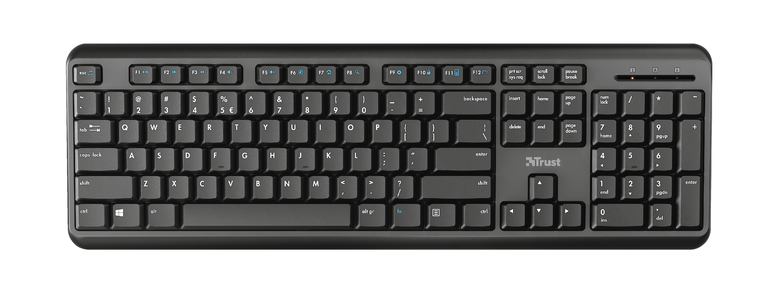 24335 TRUST Ody Tastatur QWERTZ DE
