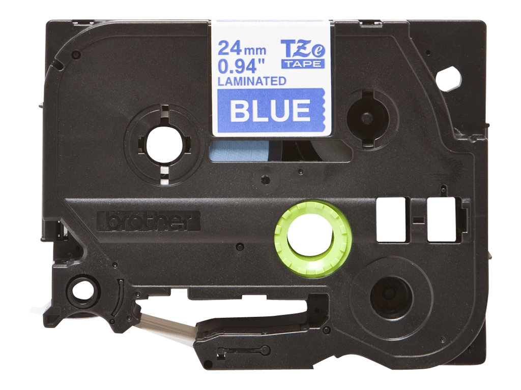 Brother TZe-555 24mm Weiß auf Blau