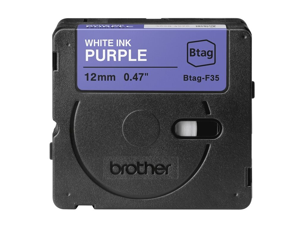 Brother BTAG-F35 Weiß auf Lila