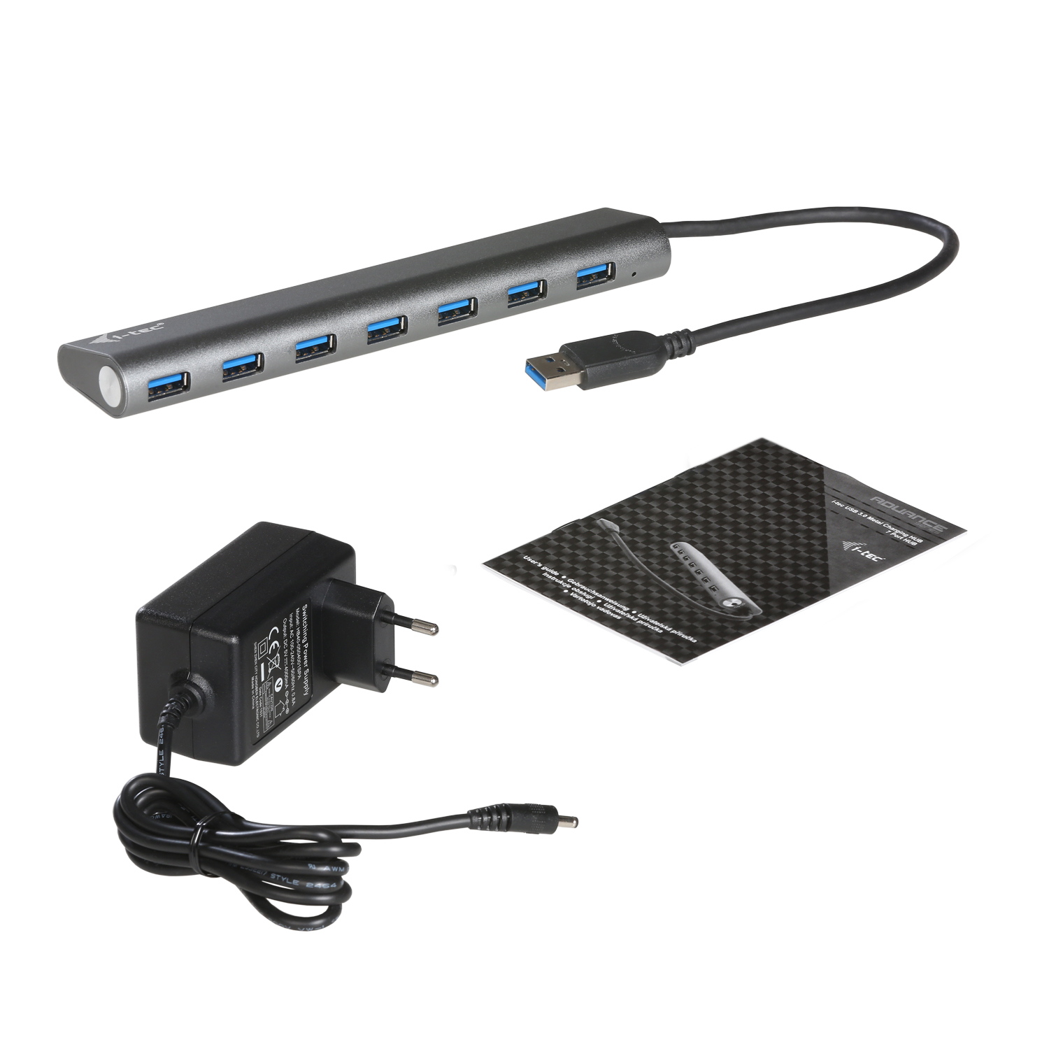 i-tec USB 3.0 Metal Hub 7-fach silber