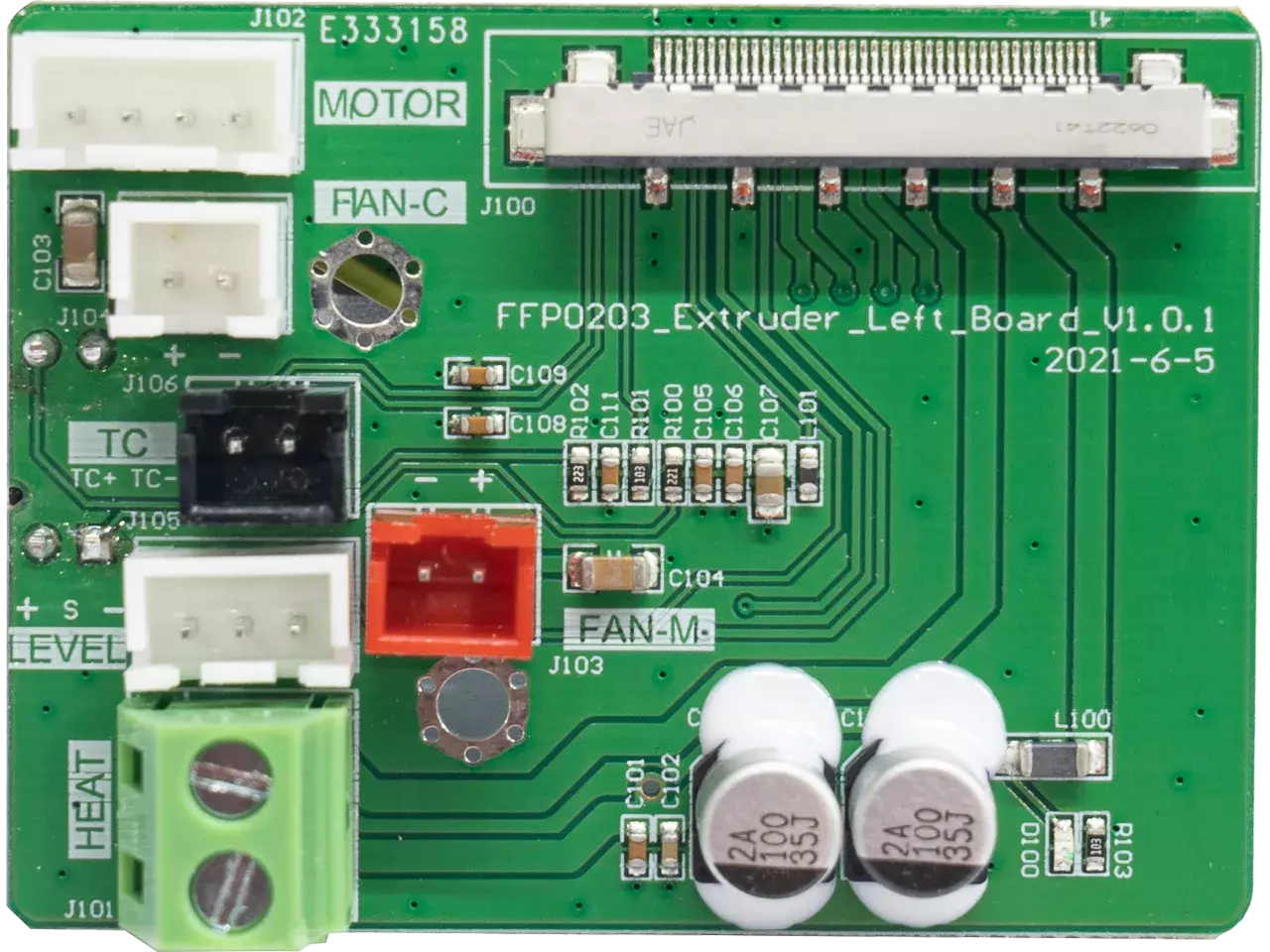 FlashForge C3P Extruder Adapter Board L