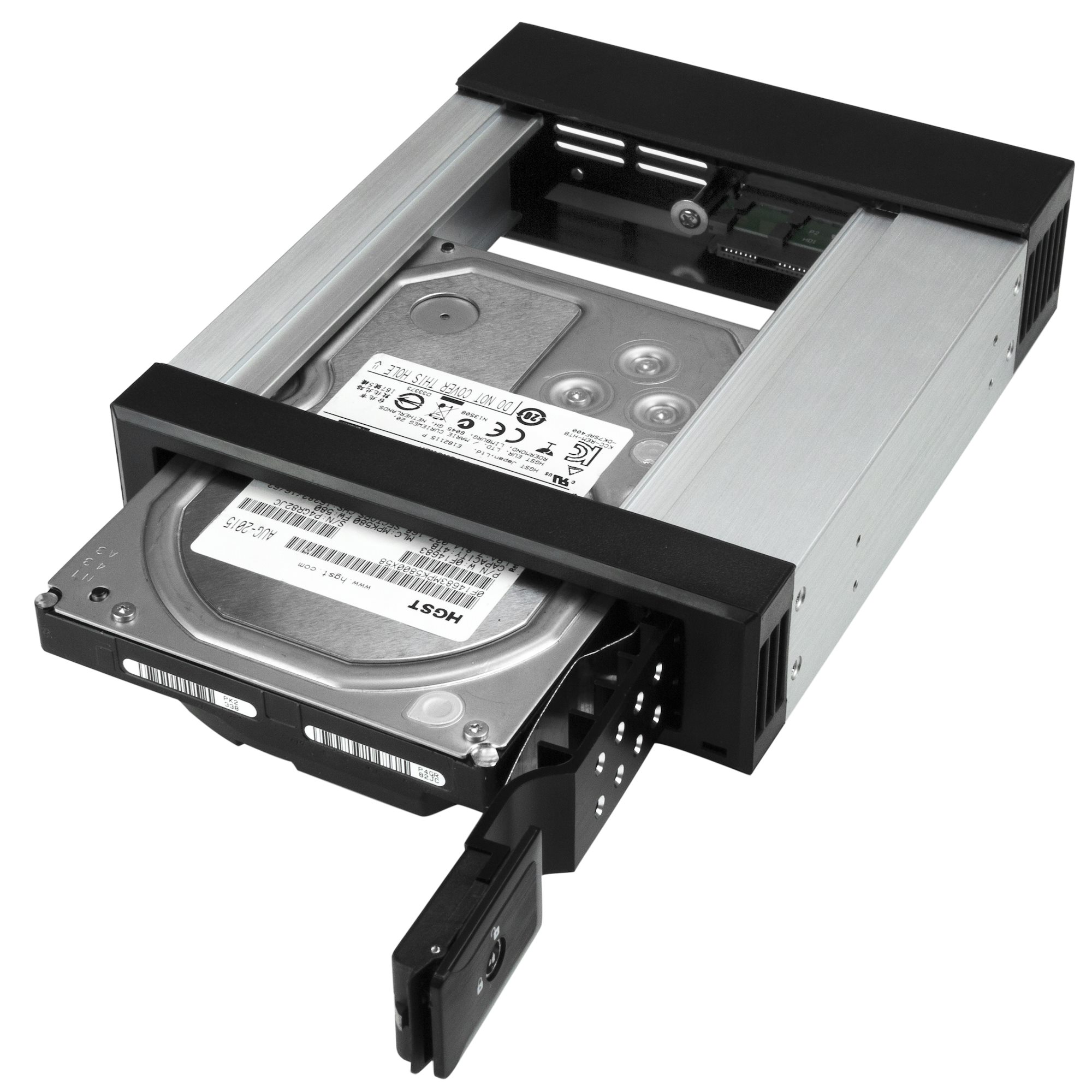 StarTech.com Festplattenwechselrahmen 5,25‑auf‑3,25 Zoll SATA SAS trägerlos