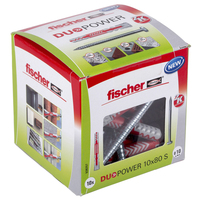 Fischer DuoPower 10 10 x 80 mm Grau Rot