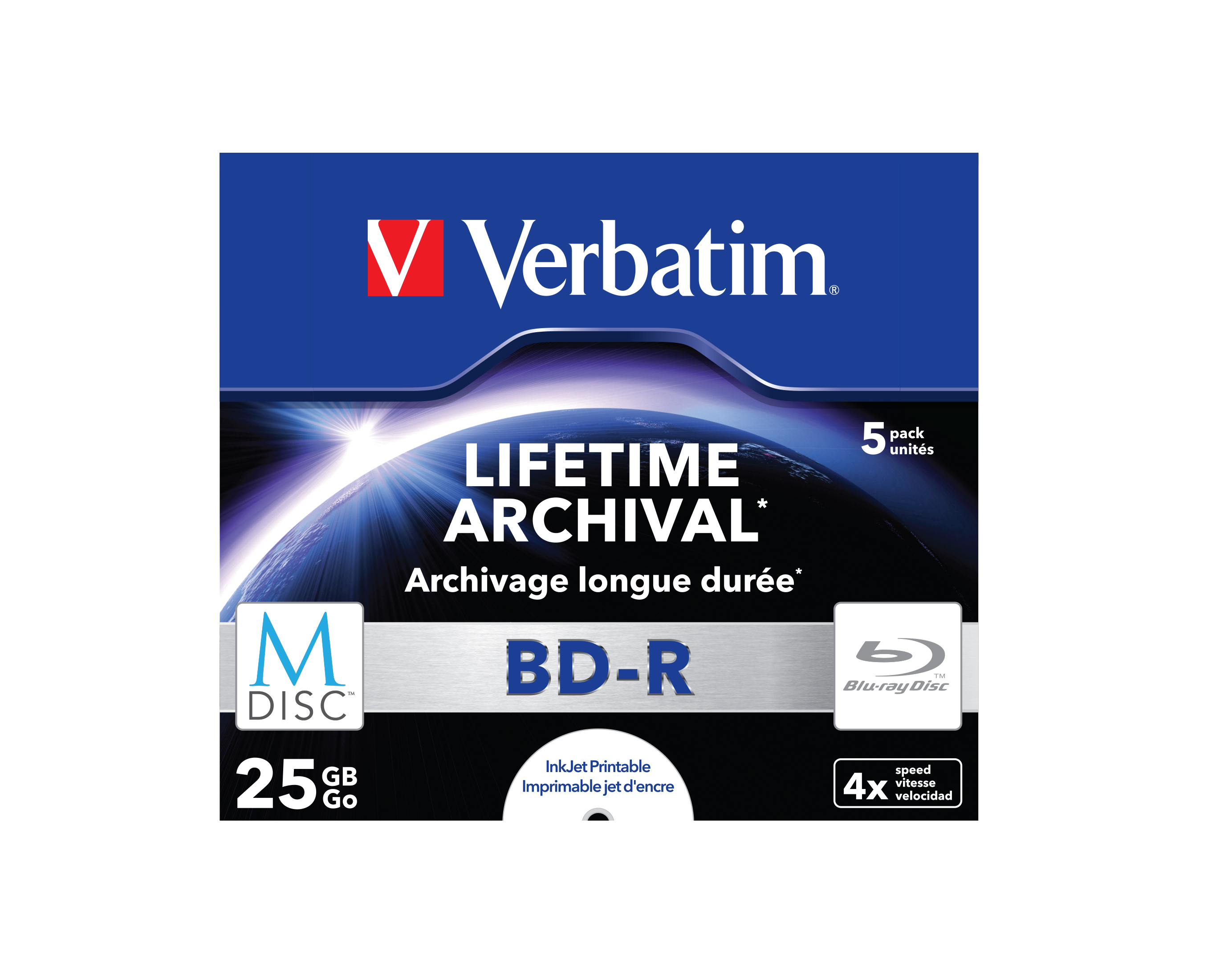 Verbatim M-Disc BD-R 25 GB 4x bedruckbar