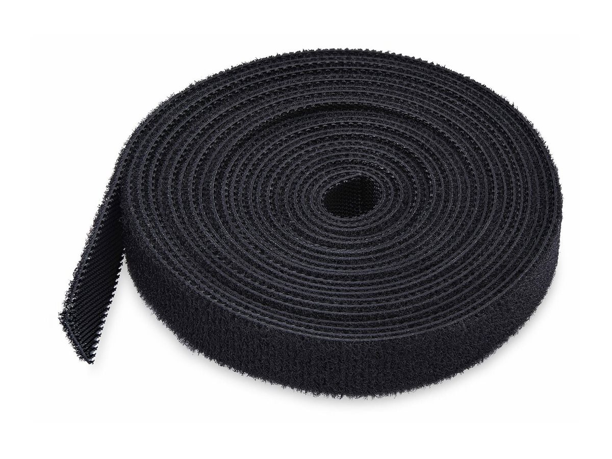 StarTech.com Klettbandrolle 22,8 m 12,7 mm Schwarz
