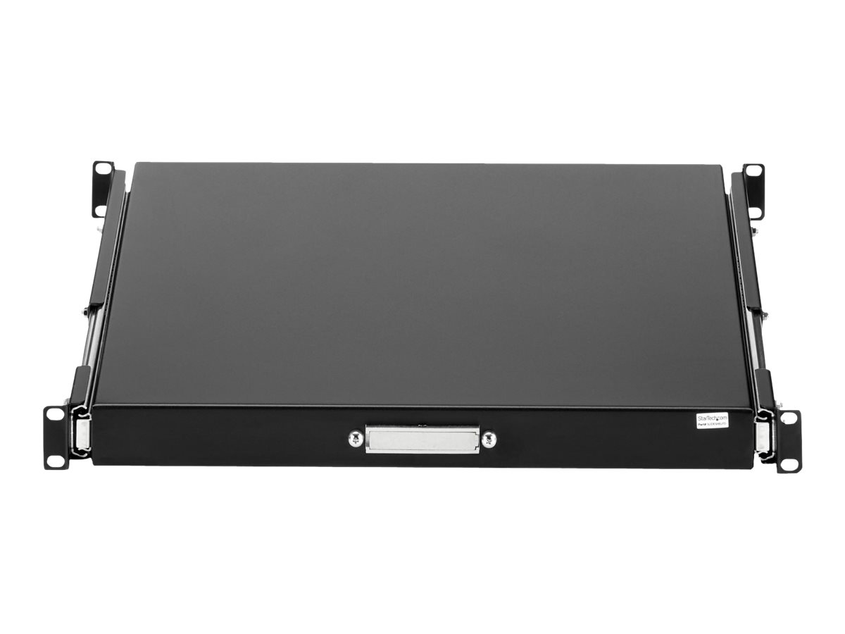 StarTech.com Ausziehbarer Fachboden 19 Zoll bis 25 Kg Schwarz