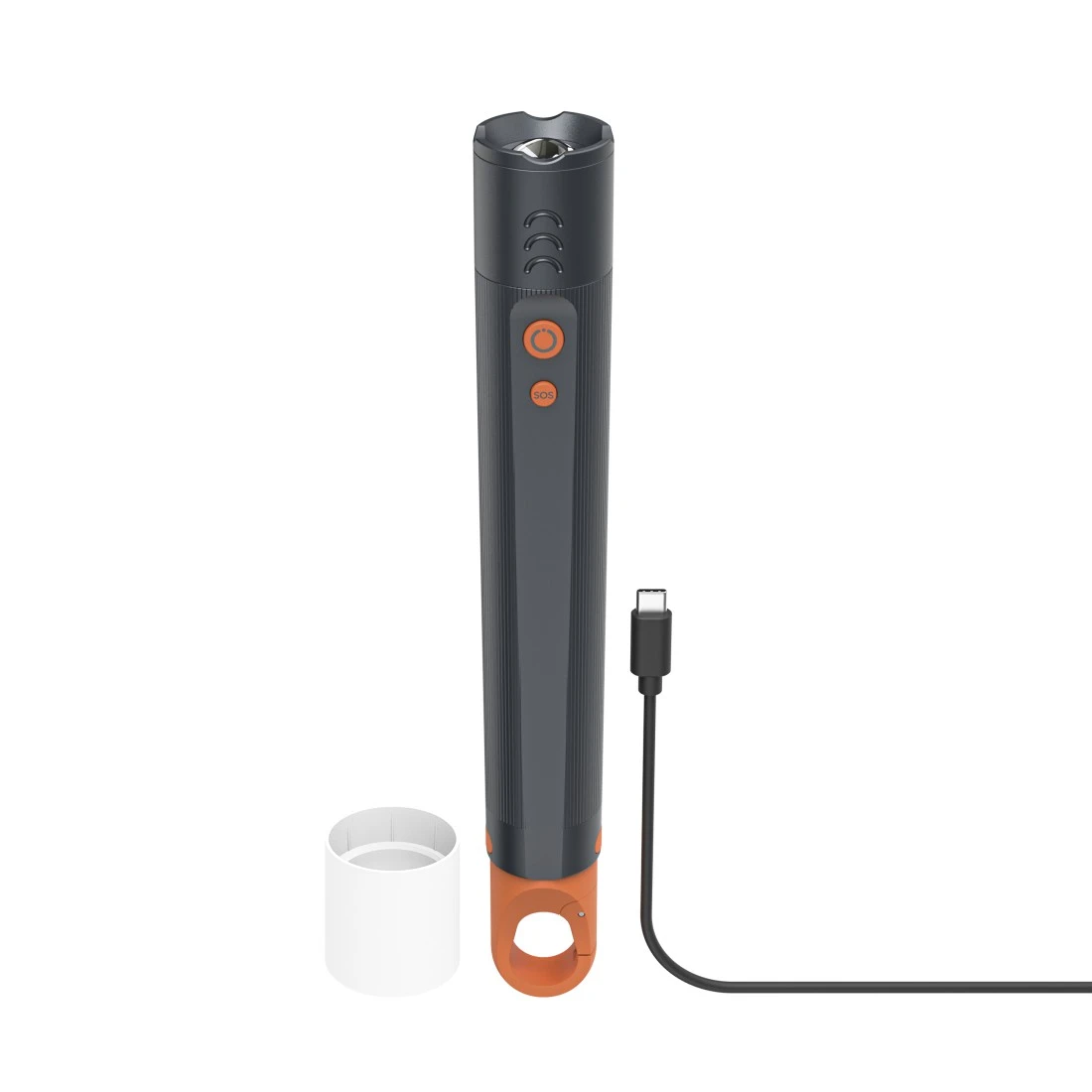 Hama LED-Taschenlampe FLX1200-C grau 21,0 cm 1200 Lumen