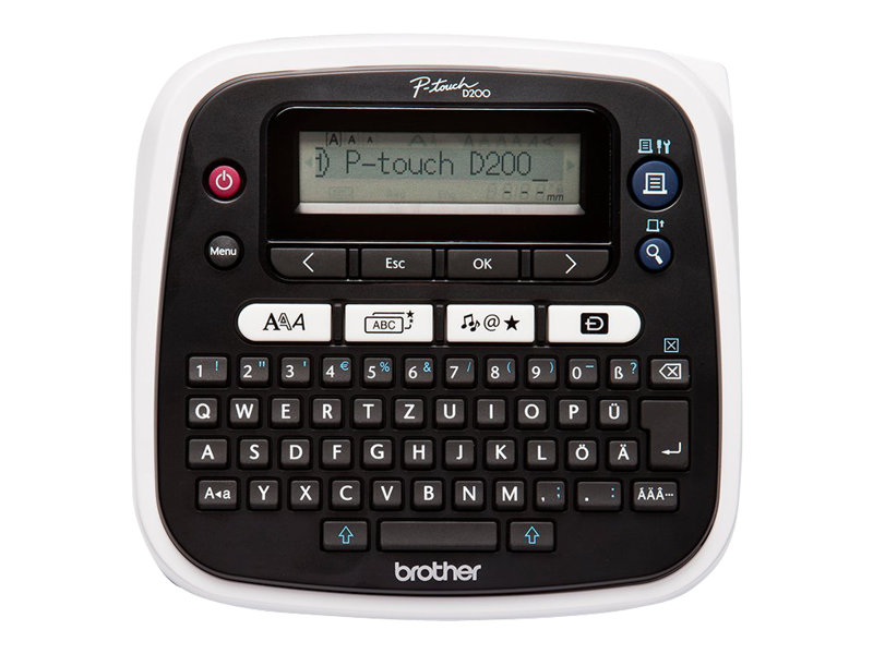 Brother P-Touch PT-D200BW Beschriftungsgerät Thermotransfer Schwarz-Weiß