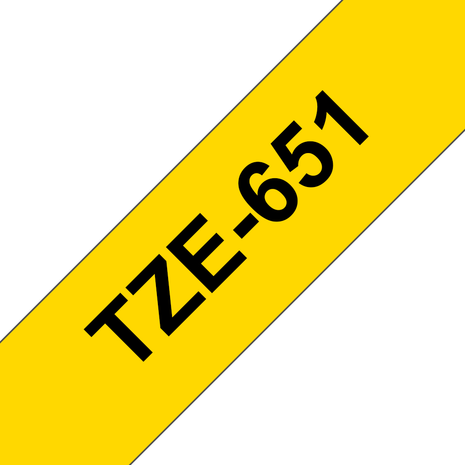 Brother TZe-651 schwarz auf gelb 24 mm