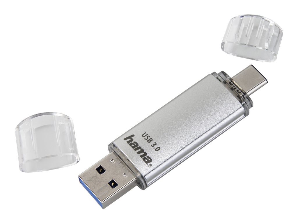 Hama FlashPen C-Laeta 32 GB Silber