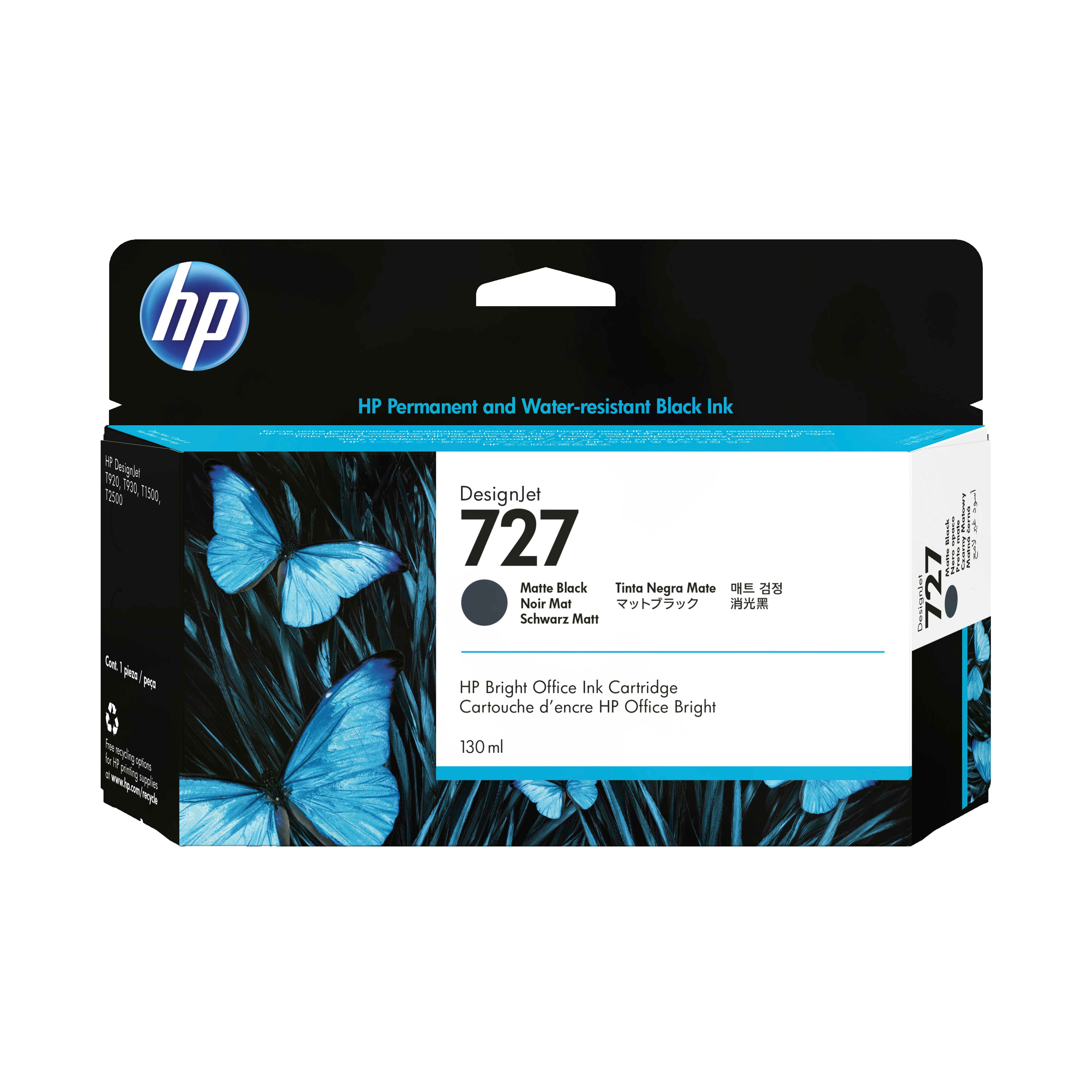HP 727 Mattschwarz 130ml