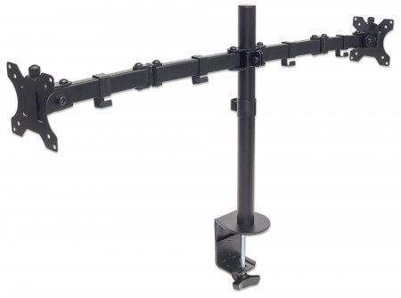 Manhattan Monitorarm für 2 Displays, 10-27 Zoll, bis 8kg