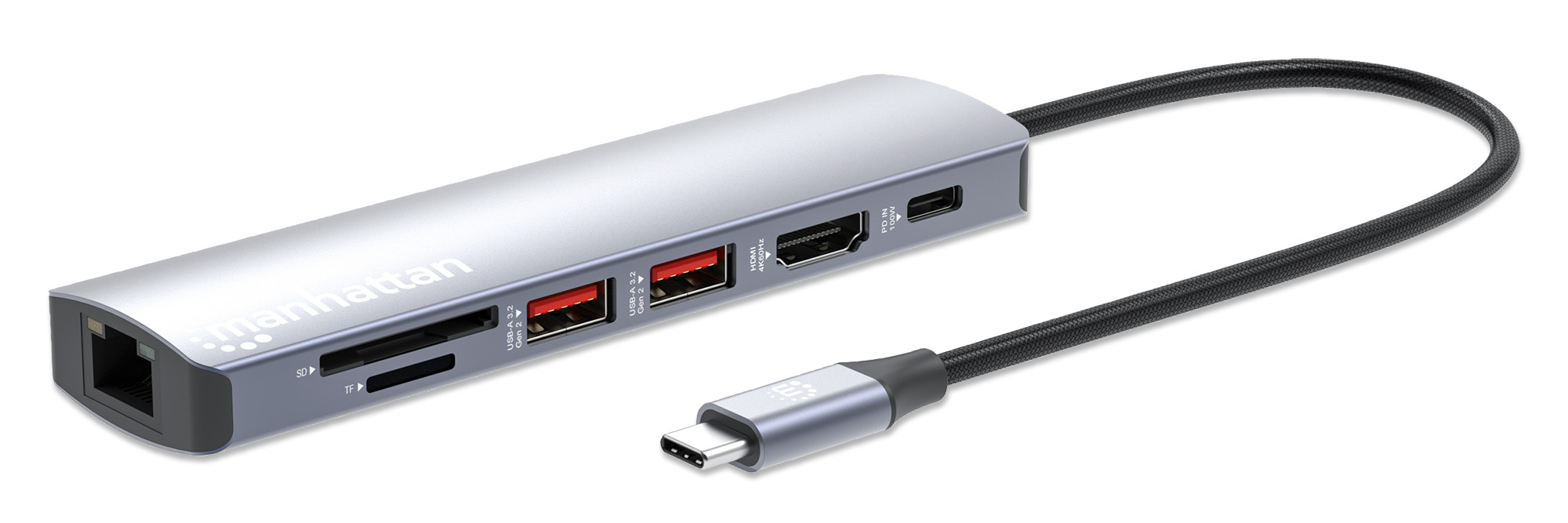 Manhattan 7-in-1 USB-C Dockingstation 4K