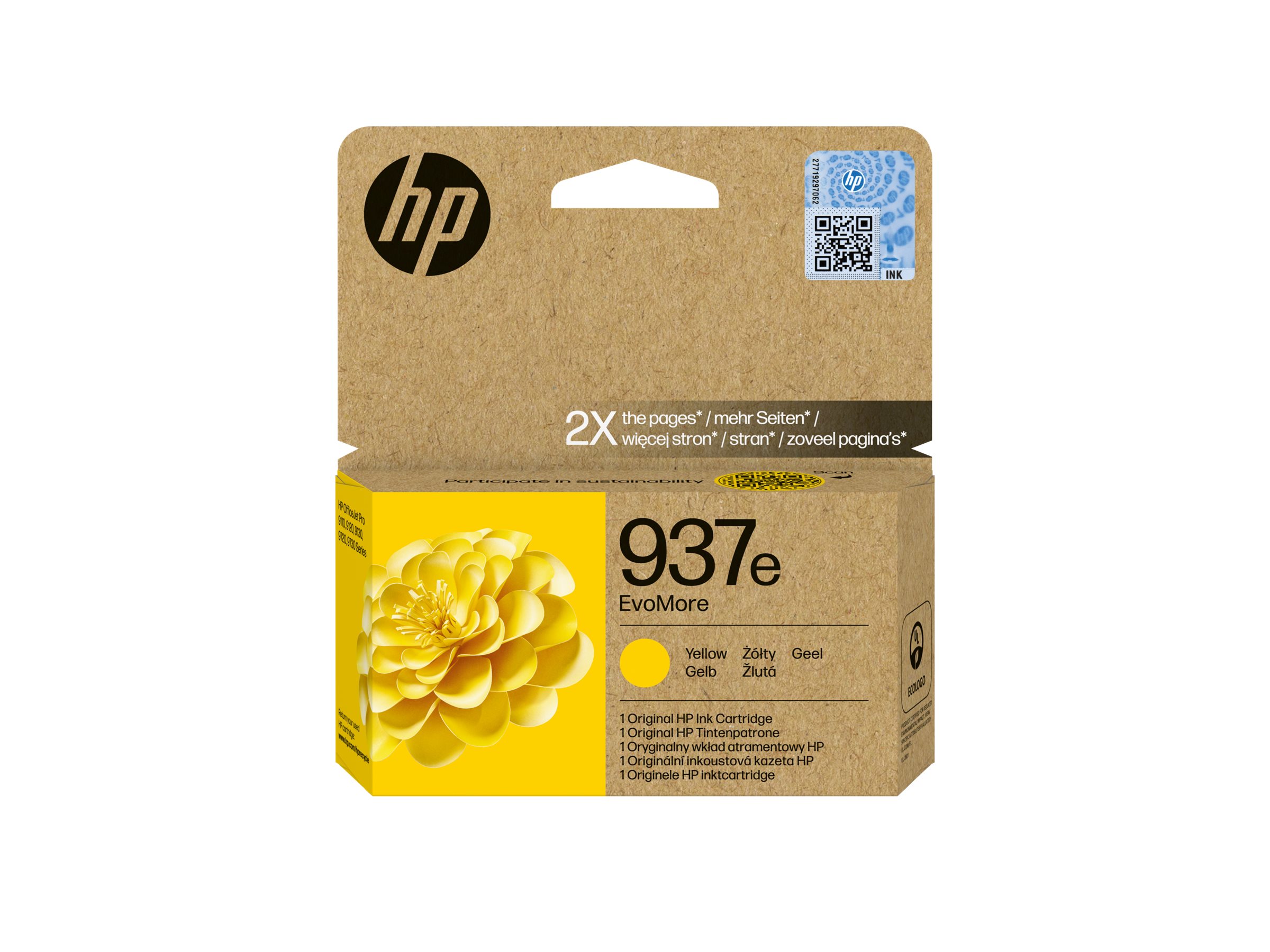 HP 937e EvoMore Gelb