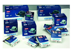 Dymo D1 9mm Blau auf Weiß