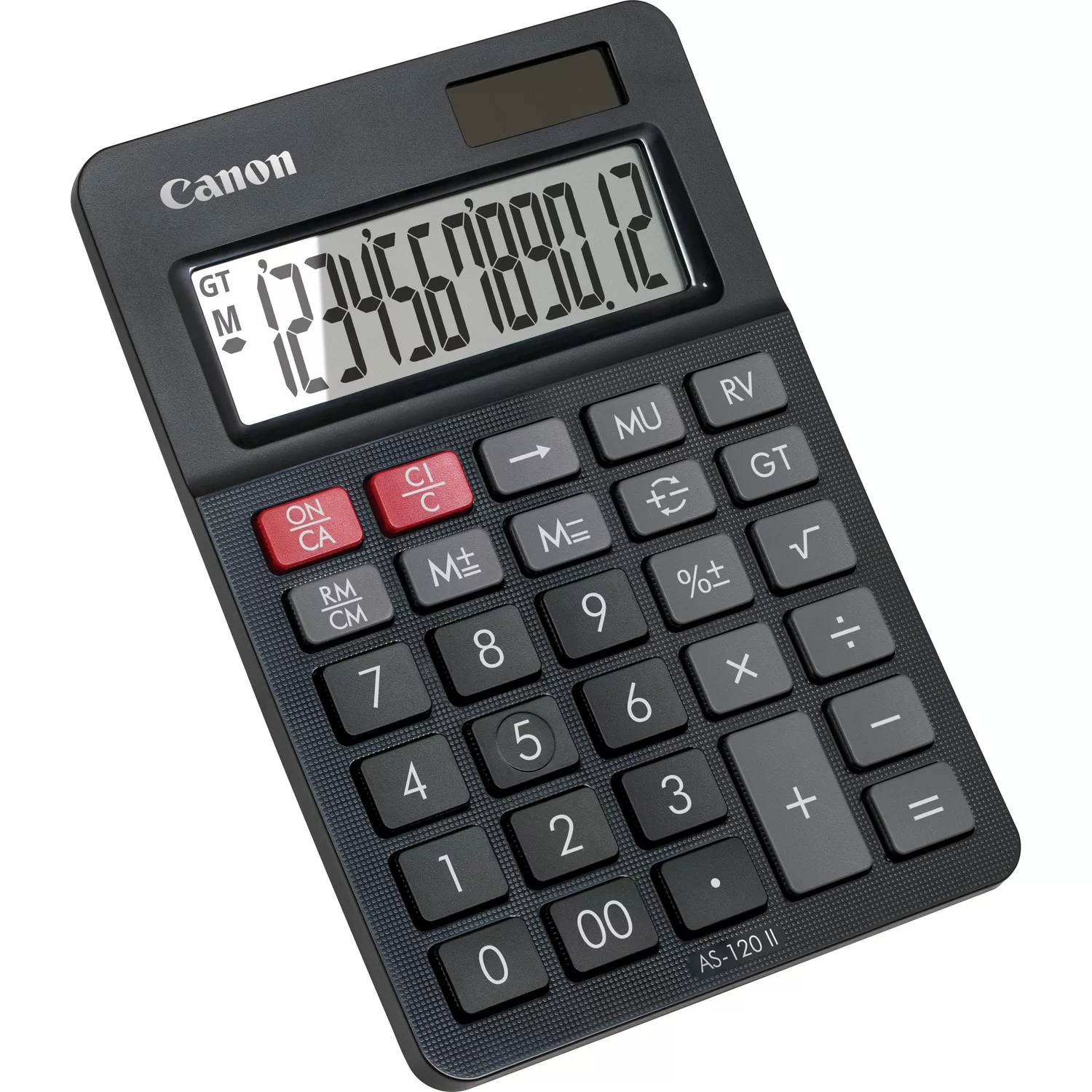 Canon AS-120 II Desktop 12 Ziffern Batterie/Solar Schwarz