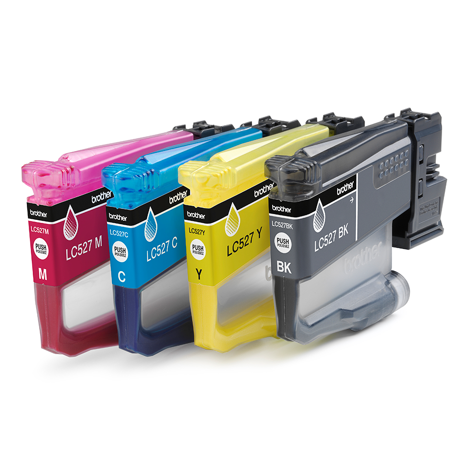 Brother LC527 Value Pack 4er-Pack Schwarz Gelb Cyan Magenta