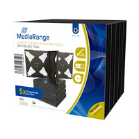 MEDIARANGE CD‑Jewelcase 4 Stück Schwarz
